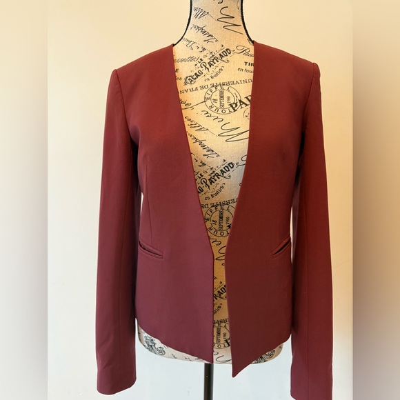 Theory Wool Open-Front Blazer – Size 2 - Picture 3 of 8